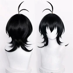 Anime Sk8 The Infinity Chinen Miya Cosplay Wig Black Short Hair Heat Resistant Synthetic Halloween Party Accessories Props