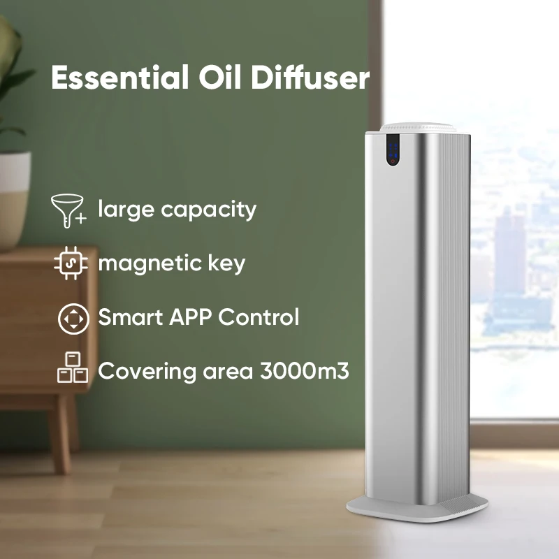 Diffuseur de parfum de château essentiel, 3000 m³, contrôle Bluetooth, machine à parfumer, assainisseur d'air domestique, appareil aromatique électrique pour hôtel