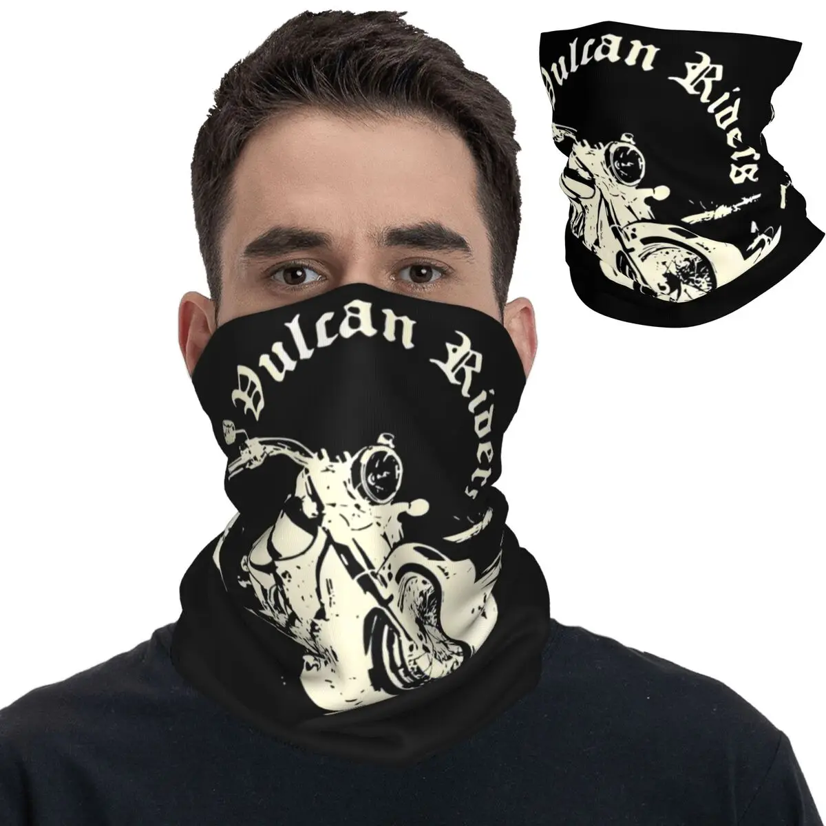 Vulcan Vintage Motorcycle Moto Bandana Neck Cover Printed Magic Scarf Multi-use Headband Hiking Unisex Adult Washable