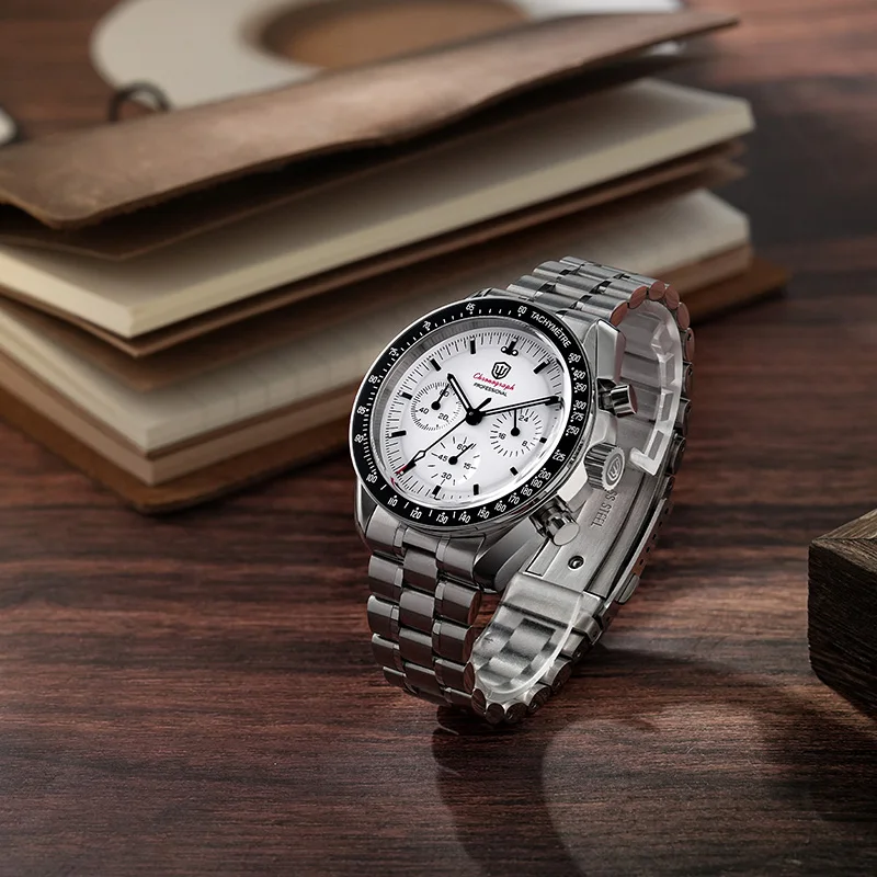 Watchdives WD1860 Кварцевые часы VK63 Хронологический механизм Сапфировые часы 10 бар Водонепроницаемые часы из нержавеющей стали с подарочной коробкой