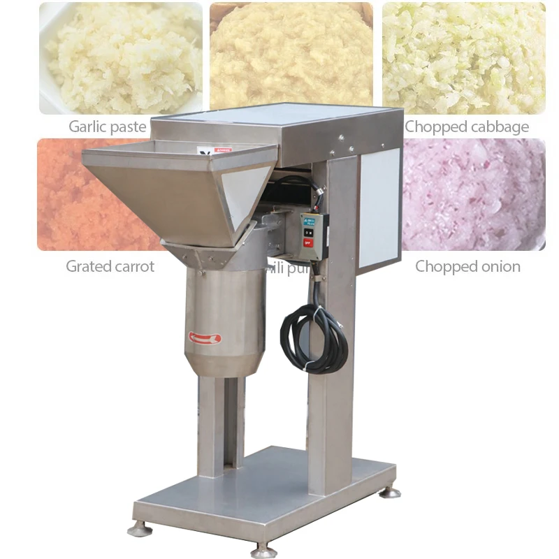 Automatic Commercial Chili Onion Vegetable Carrot Fruit Ginger Garlic Paste Mincer Mincing Crusher Crushing Maker Making Machine