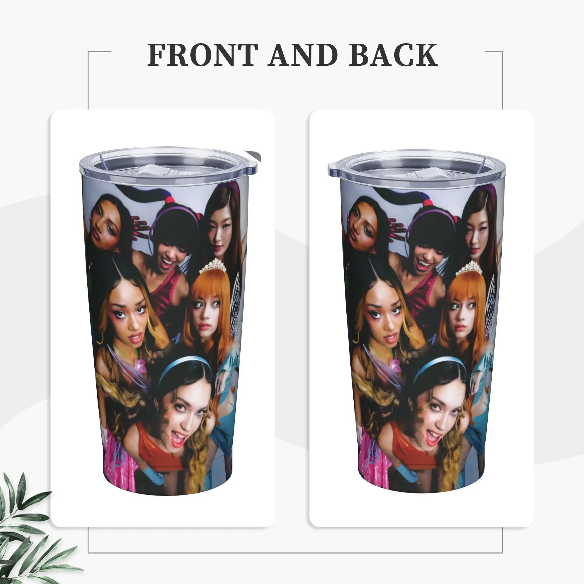 Stainless Steel Tumbler Katseye Kpop Girl Group Thermal Mug  Insulated Hot Drinks Car Mugs Driving Water Bottle