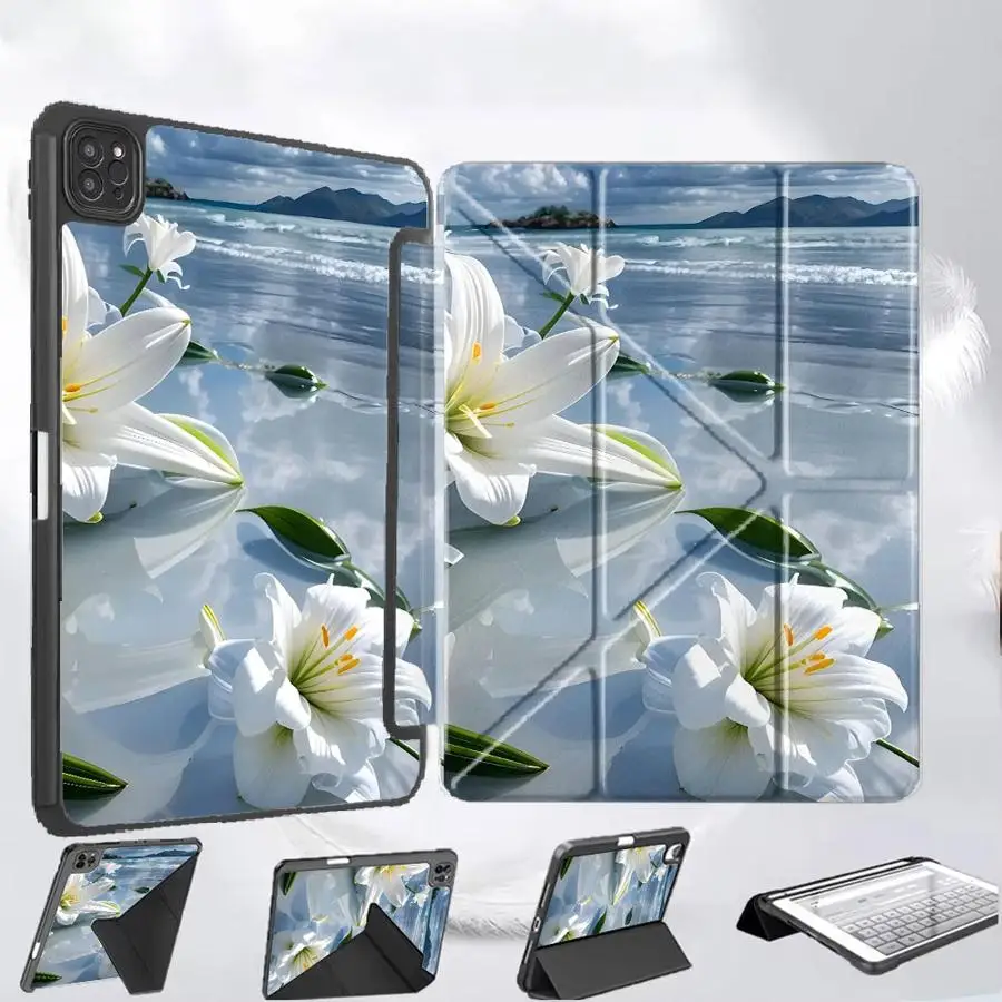 

Seaside Scenery Tablet Case For iPad Mini 6 7 Air 4 5 M3 M2 M4 11inch Pro 11th 10th 9th 8th 7th 12.9inch Pro 2025 Holder Cover