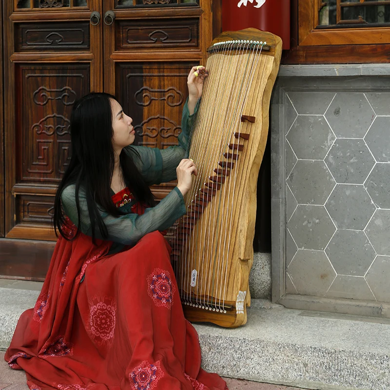 21-string Mini Zither Beginners Start with One Meter Traditional Wooden Guqin String Professional Musical Instruments Guzheng