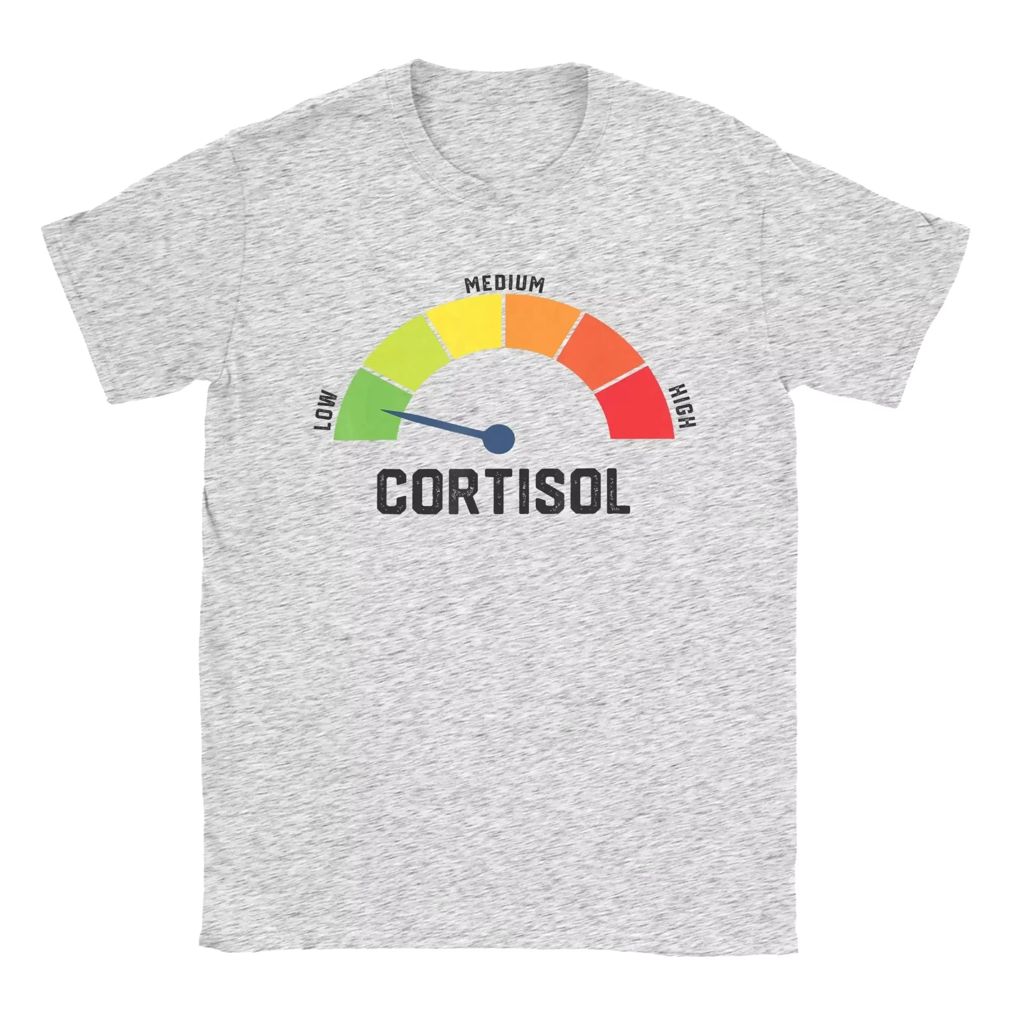 Fun Graphic Printing Summe Low Cortisol Levels Meme T-Shirts Oversized Unisex Trendy Cotton Breathable Y2k Short Sleeves Classic