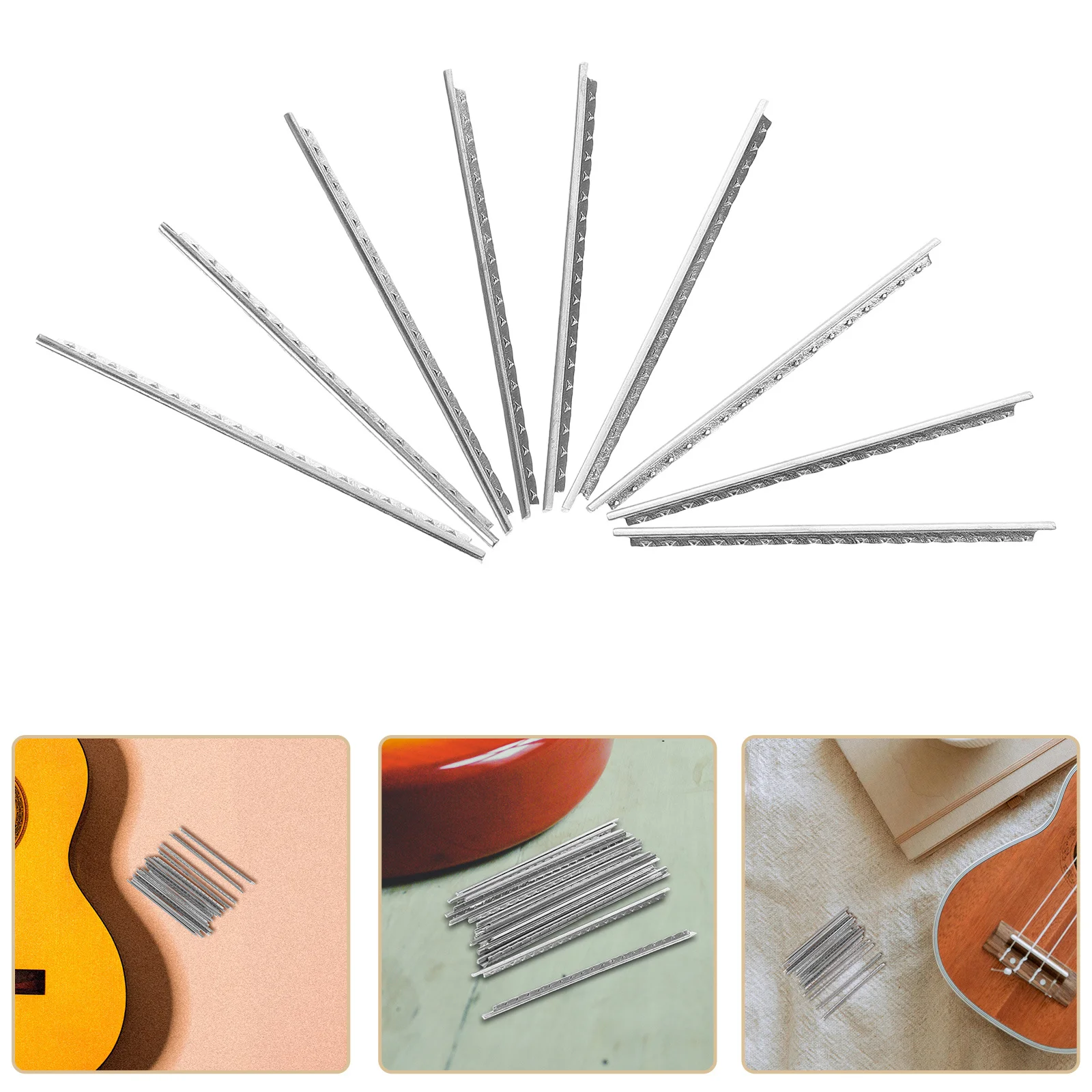 

19Pcs White Copper Guitar Fret Wires Versatile Durable Classical Acoustic Guitar Frets Reliable Fret Wire Replacement