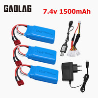 7.4V 1500mAh 2S Lipo Battery For Q39 Wltoys A959-B A969-B A979-B K929-B RC Desert Truck Car Spare Parts