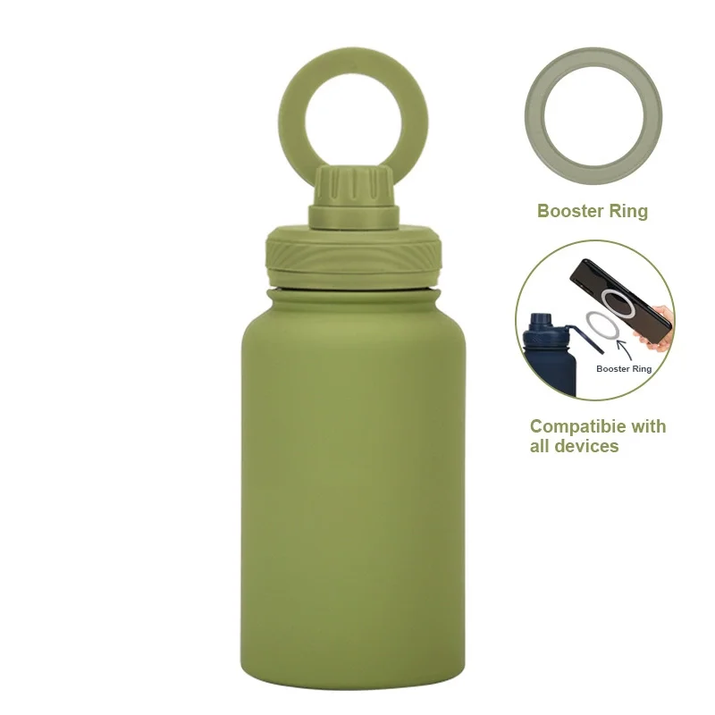 

PuraCool Magnetic Water Bottle with Phone Holder 650ML 22oz Tumbler Flask Personalized Gift