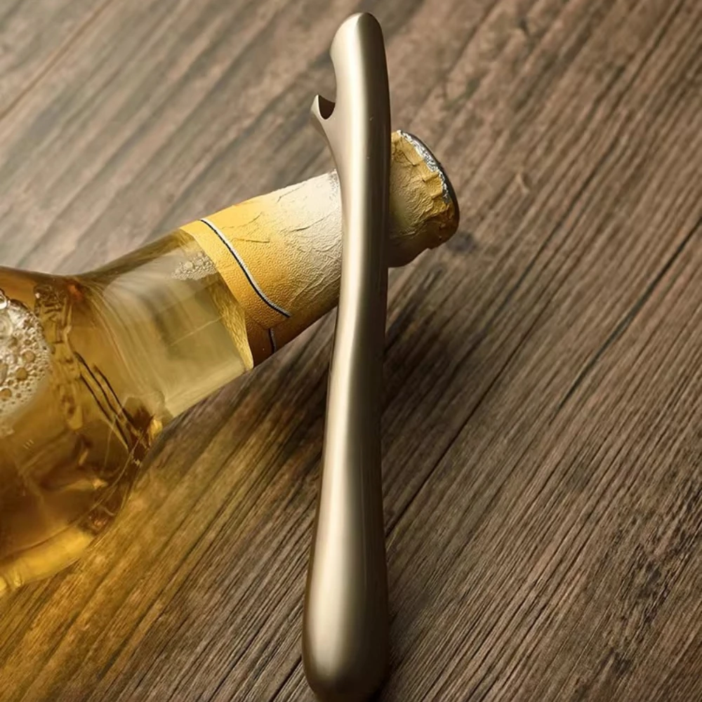 Zhi Alloy Beer Bottle Opener Anti-slip Handle Household Creative Save Labour Bottle Cap Opener Kitchen Tools Divine Wine Opener