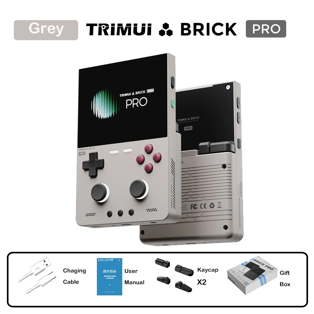 TrimUI Brick Pro Linux Open-Source Handheld-Konsole 3,95 Zoll Retro-Spielgerät Tragbarer Video-Geschenk für Gamer