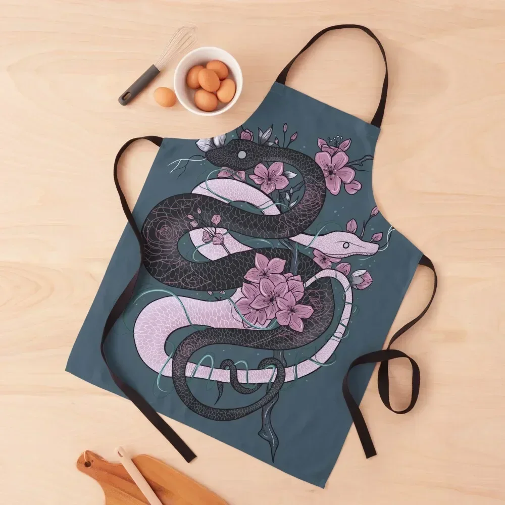 

Twin Snakes Apron Nursing christmas kitchen Kitchenware Bib For Kitchen Apron