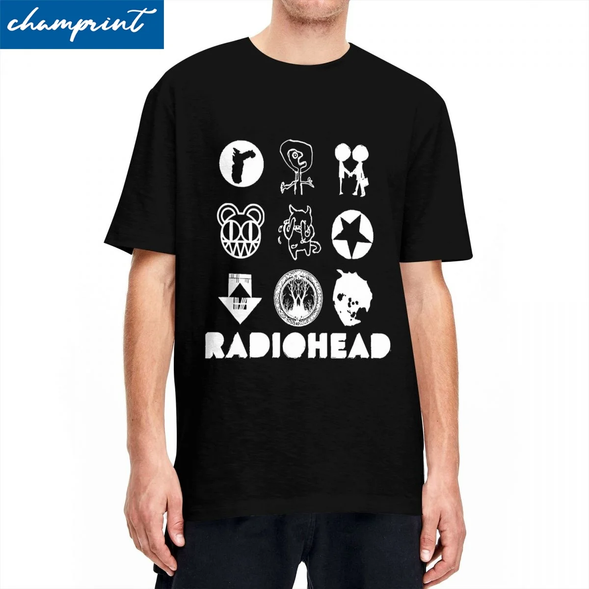 

Leisure Radiohead Creep T Shirt Men's Cotton Short Sleeve Rock Band Crewneck Top Tee