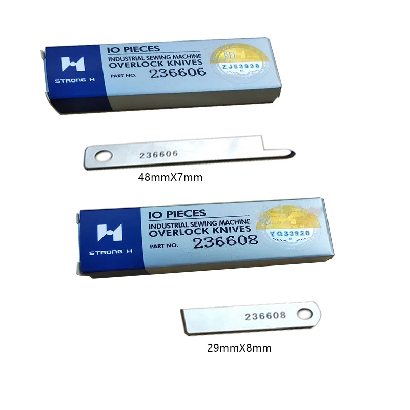 10 قطعة أربعة إبرة ستة خط خليط ماكينة خياطة الاوفرلوك 68184 68121 السكاكين العلوية السفلية تناسب YAMATO FD-62 SHINGRAY FW-740 #4