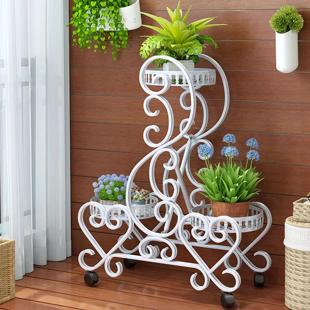 

Plants Stand Planter Shelf Flower Pot Racks for 3 Tier for Garden