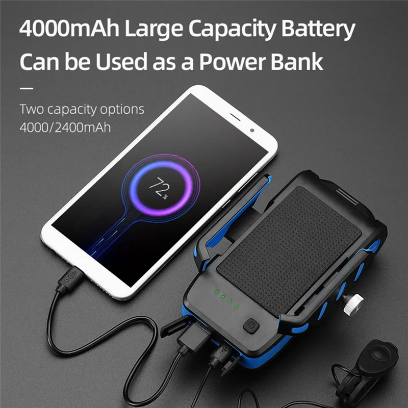 

Bicycle Lights 4-In-1 Cycling Headlight Mountain Bike Headlight Multi-Functional Cycling Equipment