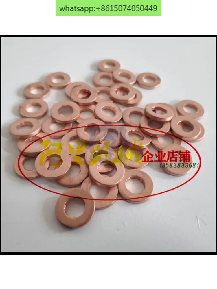 EFI common rail nozzle sealing copper gasket for 110 120 7X15/9X18 1 pack of 100 pcs