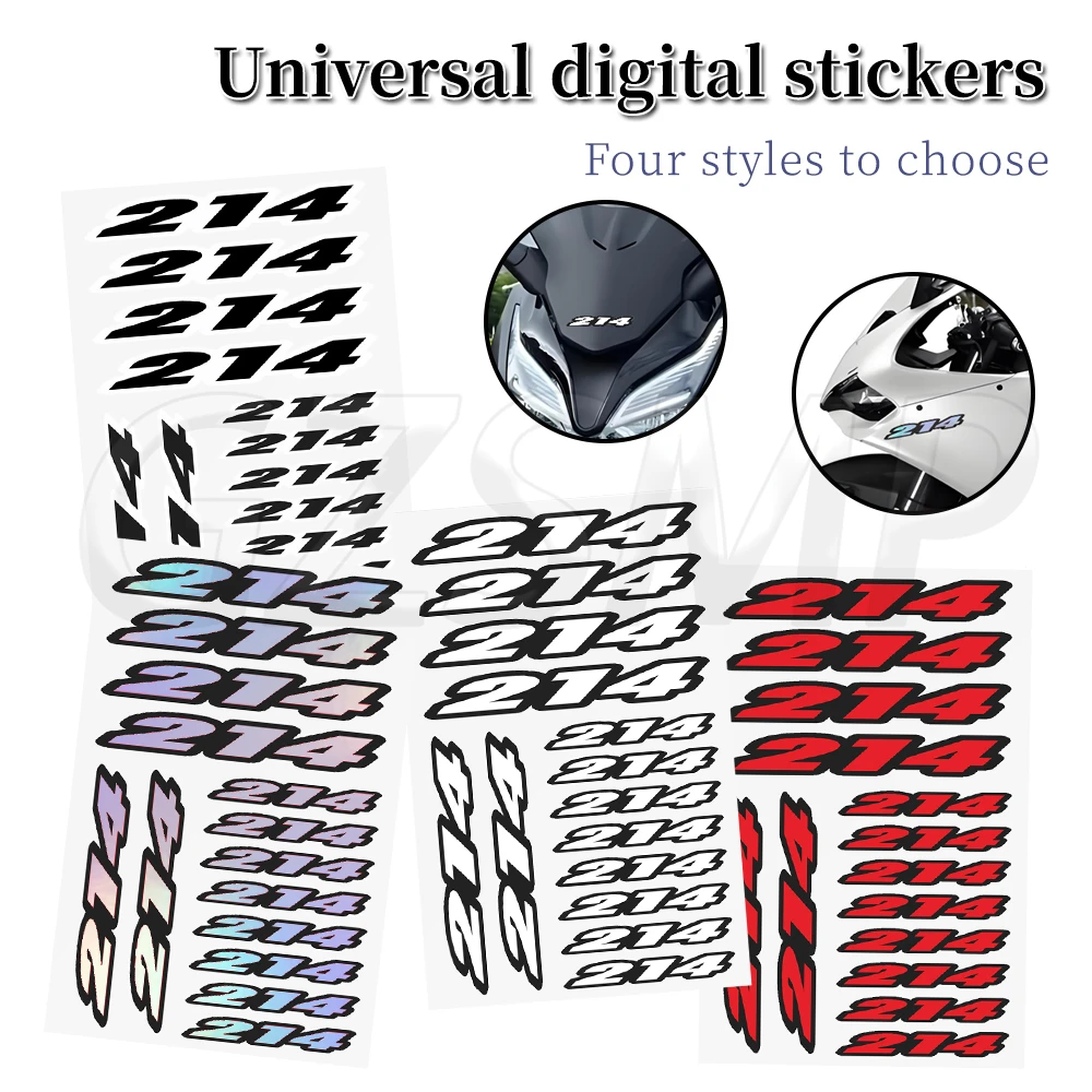 

Number 214 Motorcycle Stickers Decor Moto Body Fuel Tank Fender Helmet Decals Fit for TRIUMPH Bonneville T214