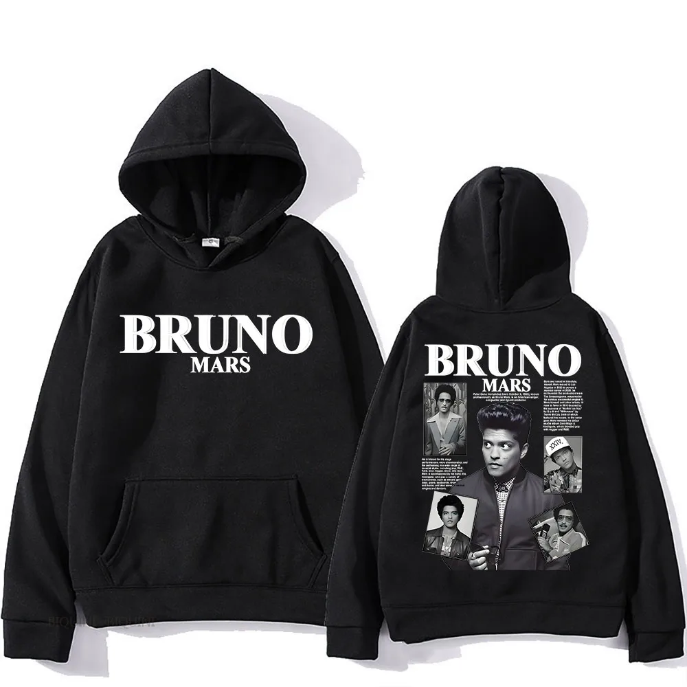 

Bruno Mars Hooded Streetwear Women Goth Y2k Clothes Fleece Sweatshirt for Autumn/Winter Hip Hop Clothing Sudaderas Retro Hoody