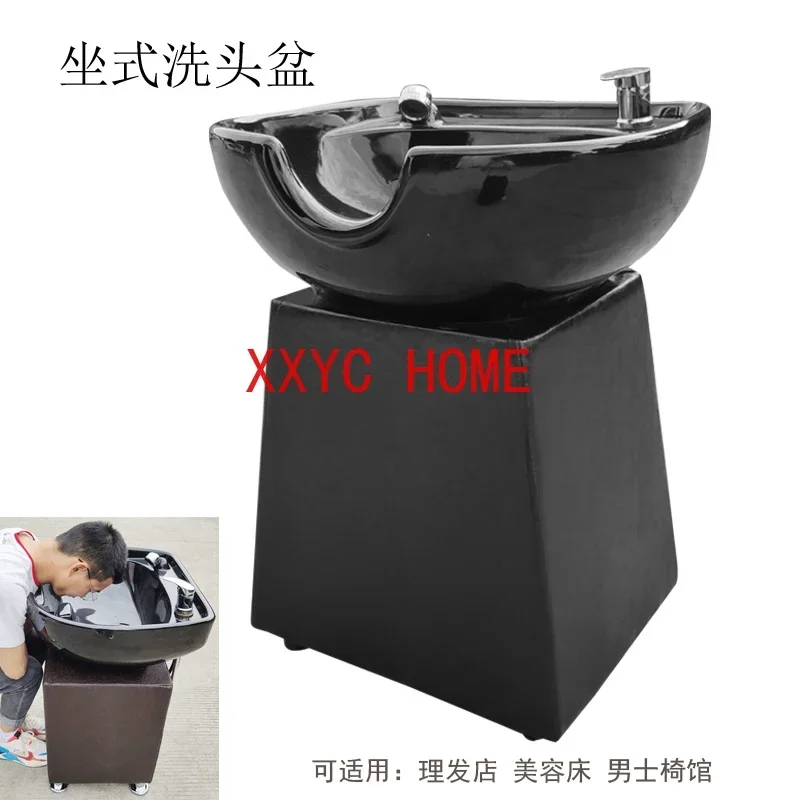 

Ceramic Basin Shampoo Basin Vertical Flush Tank Shampoo Chair Accessories