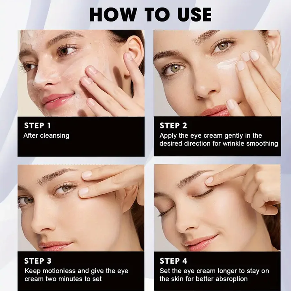 يمكنك اضغط على كريم العين الريتينول الكافيين. إنها مناسبة لتورم العين والهالات السوداء ومظهر الهالات السوداء والتجاعيد أو الشيخوخة #5