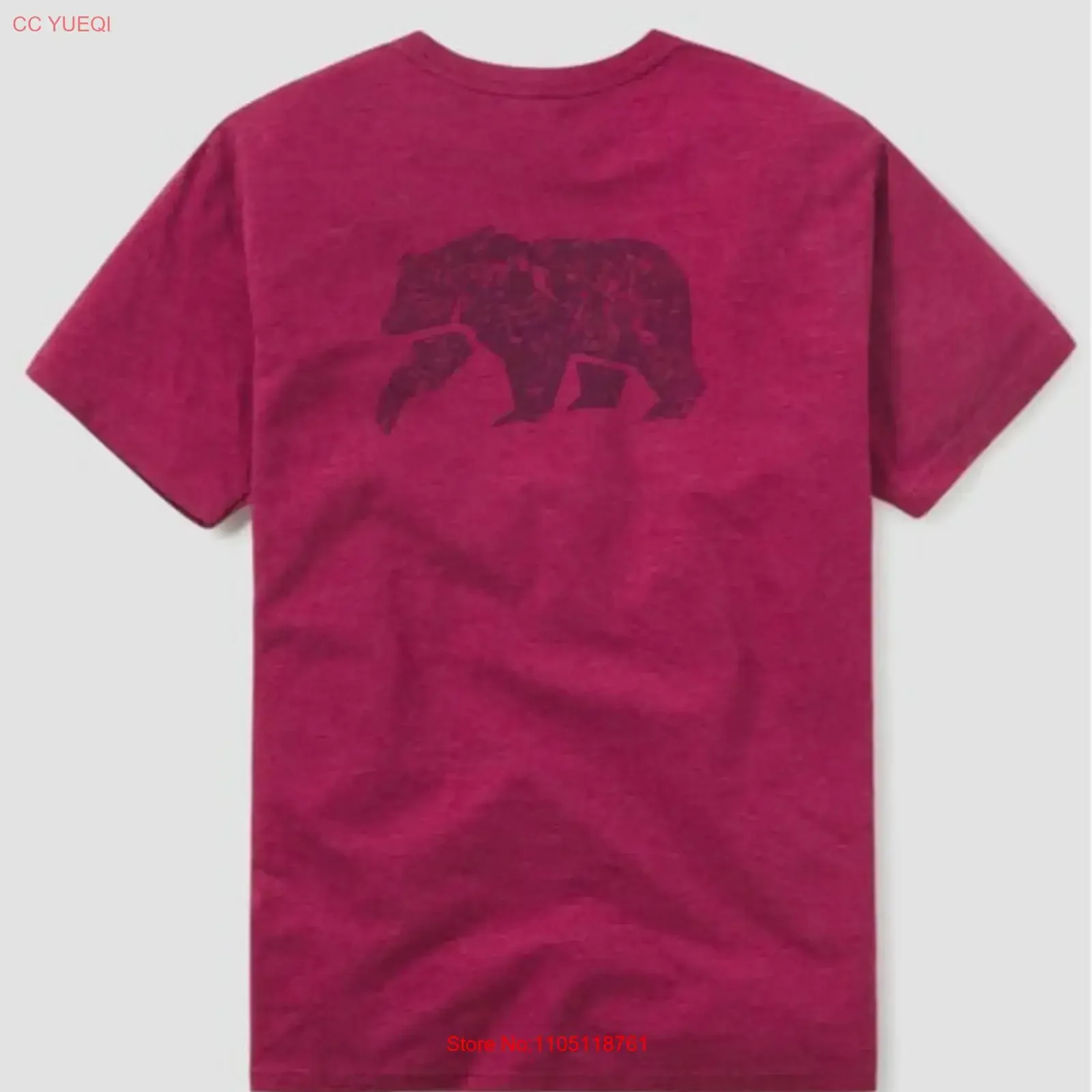 The Normal Brand Classic Worn in Bear T Shirt Red logo soft NWT L Crew MP 45 vintage Washed streetwear homme Soft Versatile