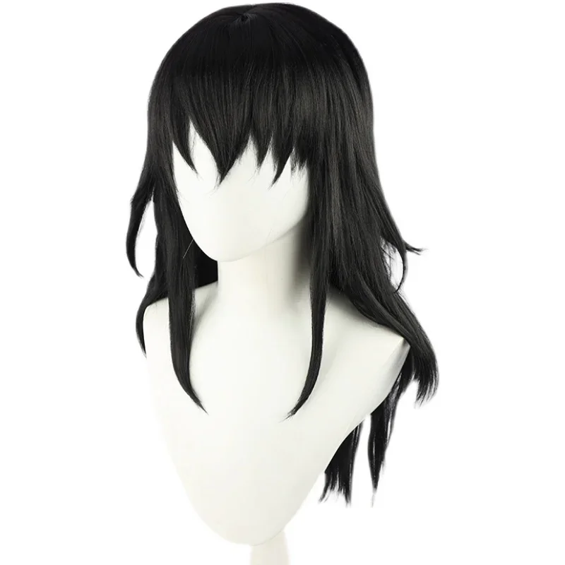 

Demon Slayer Suma Cosplay Wig Kimetsu No Yaiba Season 2 Black Long Heat Resistant Hair Wigs