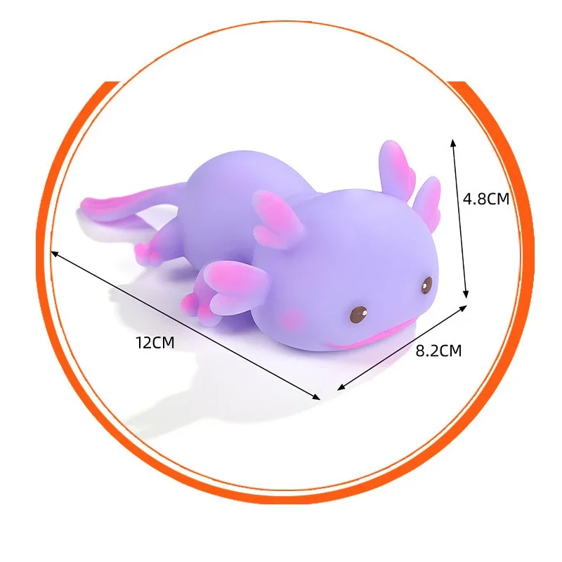 Cartoon Simulated Salamander sensory Toys Squeeze Toy Fidget Toy Stress Relief Animal Toys Pinching Venting Squishy Toy Gift
