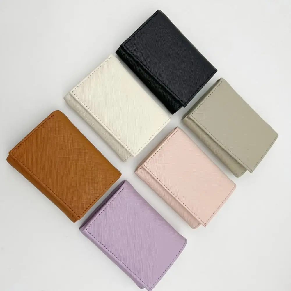 محفظة نقود معدنية محمولة ثلاثية الطي مع مشبك وسحاب حقيبة للرجال محفظة صغيرة ذات سعة كبيرة وحامل بطاقات الائتمان متعدد الوظائف #4