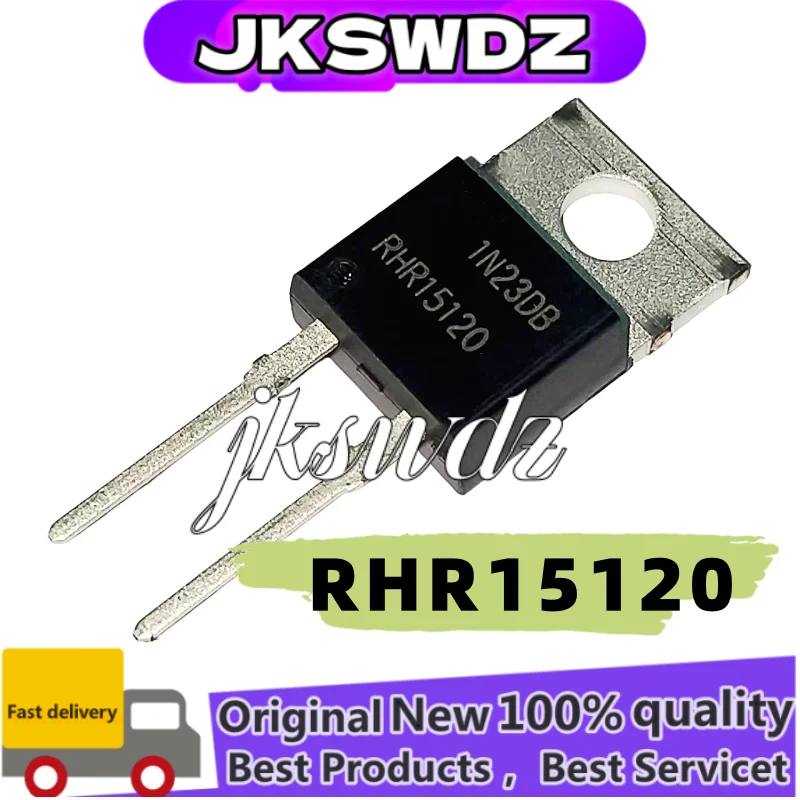 

10PCS 100% NEW Original RHR15120 RHRP15120 15120 TO-220-2 15A/1200V ultrafast recovery diode