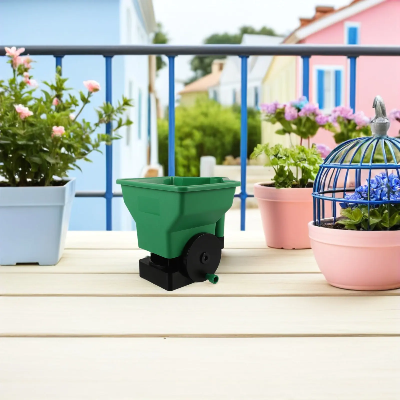 Handheld Seeder Lightweight Hand Operated Seeder for Garden Lawn Broadcast Spreader Vegetable Growing Tool Compact Seed Spreader