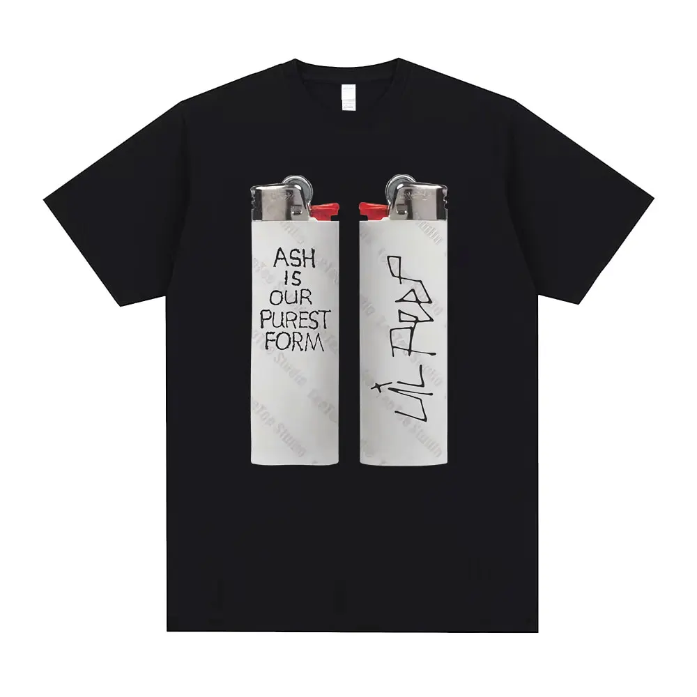 

Rapper Lil Peep Ash Is Our Purest Form Graphic T-shirt Men Women Clothing Fashion Hip Hop Oversized Short Sleeve T Shirts Tops