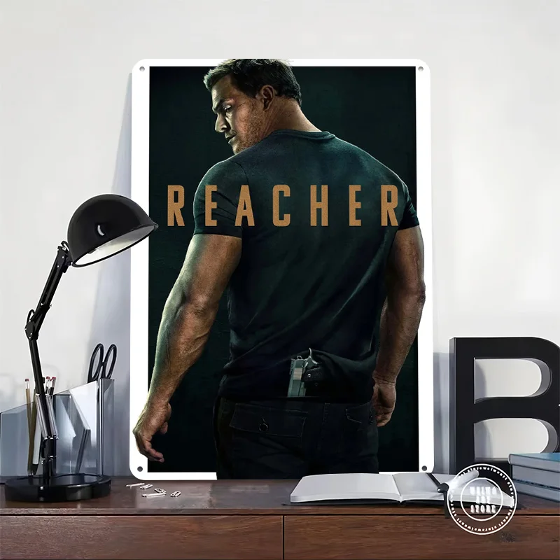 Reacher TV Series Metal Poster Perfect Gift for Fans Lovers Customized Wall Art Metal Sign for Decor Luxury Bedroom Decoration