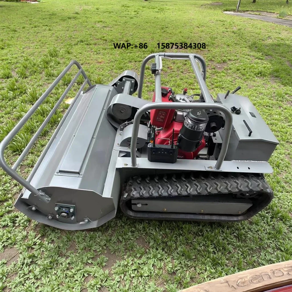 80cm 100cm 120cm Remote Control Crawler Lawn Mower Flail Mower