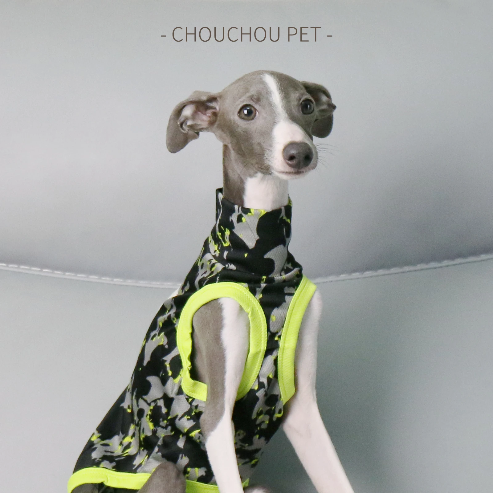 Italian Greyhound Whippet Summer Colorblock Vest Breathable Sunscreen Lightweight Pet Clothes