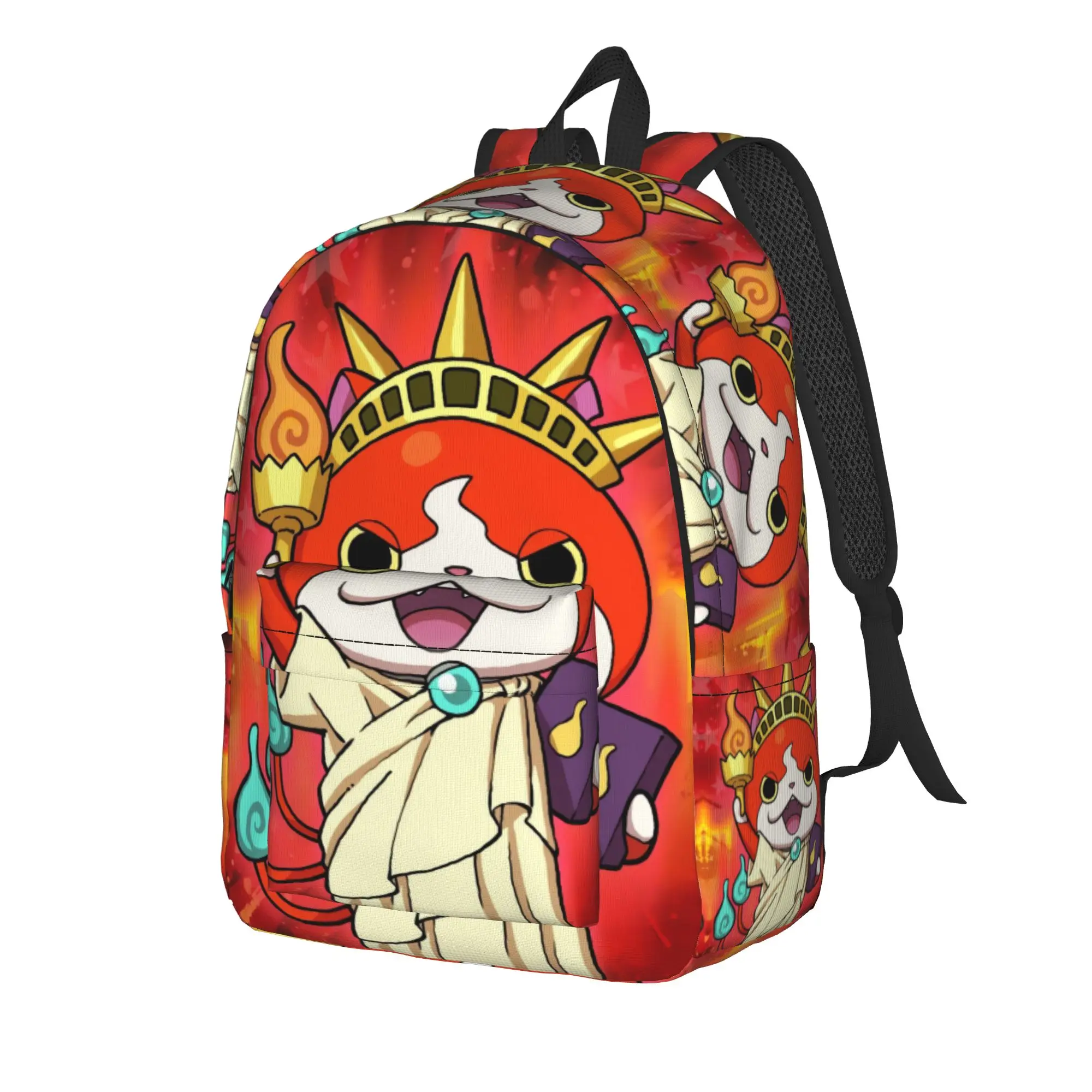 Yokai Watch Jibanyan 2 Backpack  Outdoor Style Backpacks Student Kawaii School Bags Custom Print Rucksack