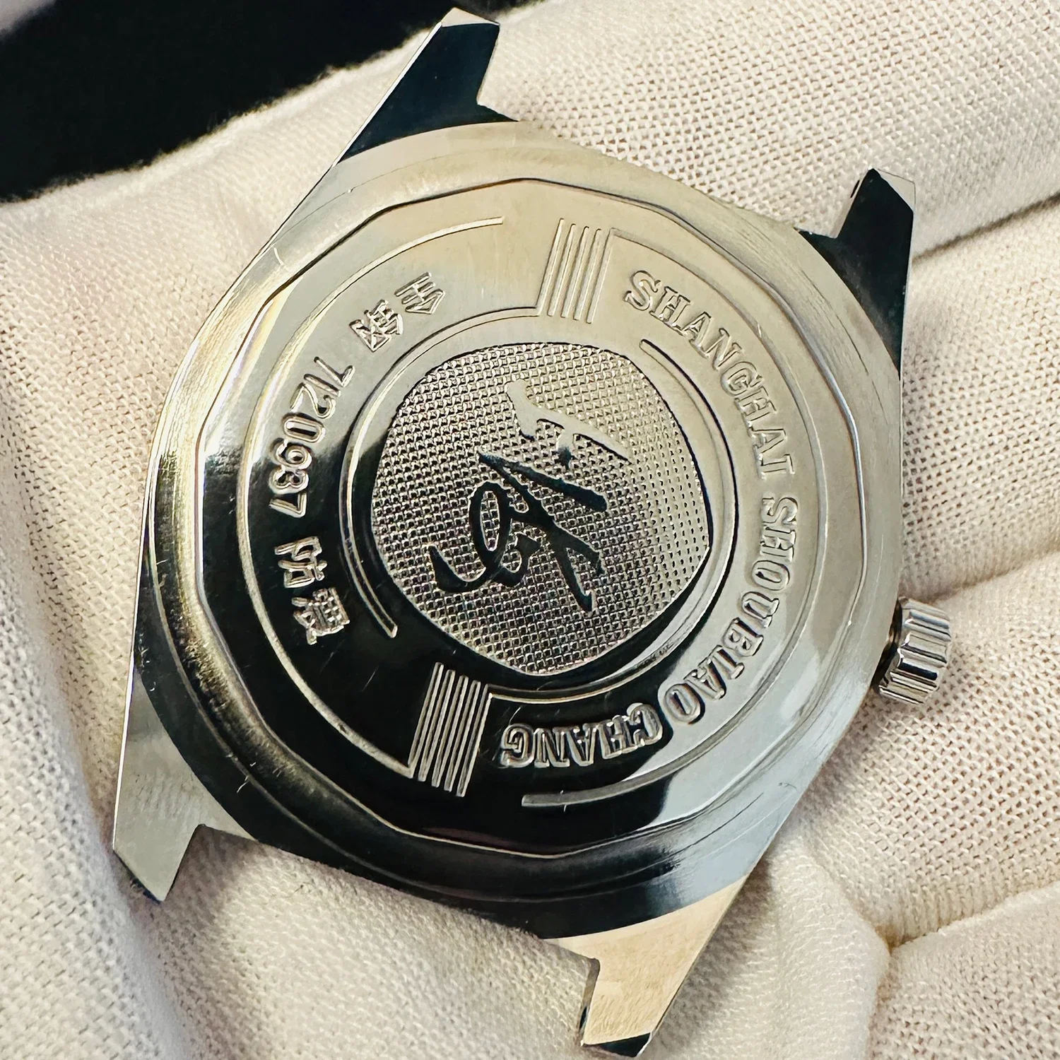 ساعة شنغهاي الكلاسيكية للرجال 7120 حركة ميكانيكية يدوية 36 ملم طراز ريترو بسيط للمكتب