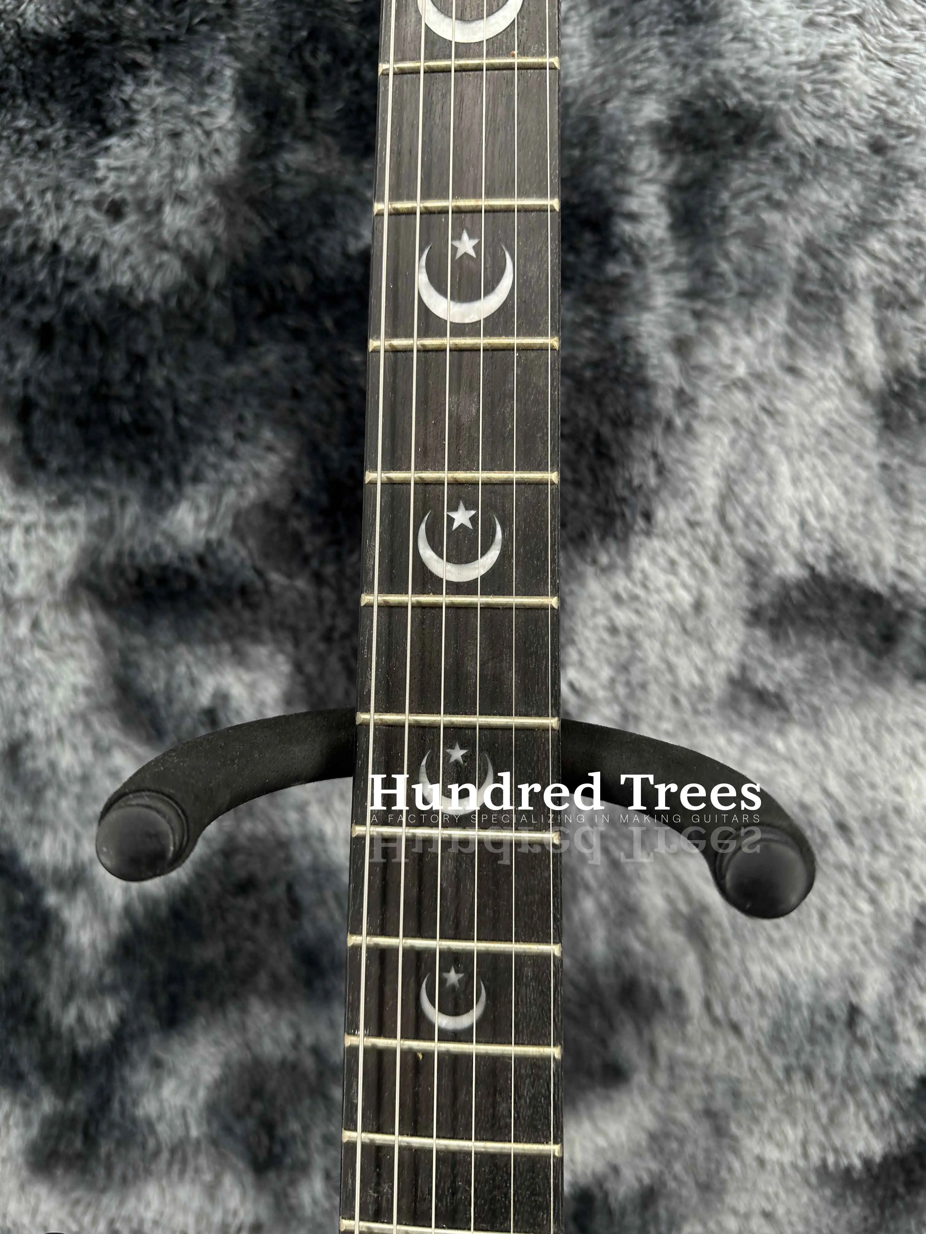 Solid Body custom Black Ouija electric guitar with Moon, high quality free spot delivery