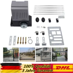 550W1200Kg Electric Automatic Sliding Gate Opener Motor w/Remote Control IP44, 6 1-meter racks(The two can be sold separately)