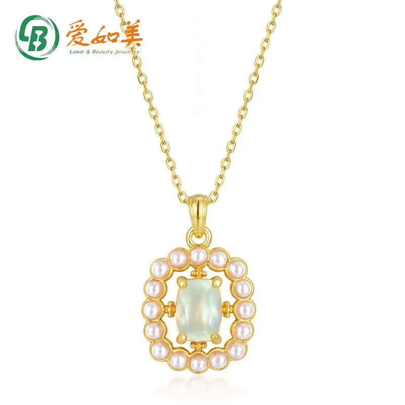 

Vintage Palace Style Grape Stone Pendant Geometry 18K Gold PT950 Platinum Silver Plated 7-Layer Gold Pendant Clavicle Chain