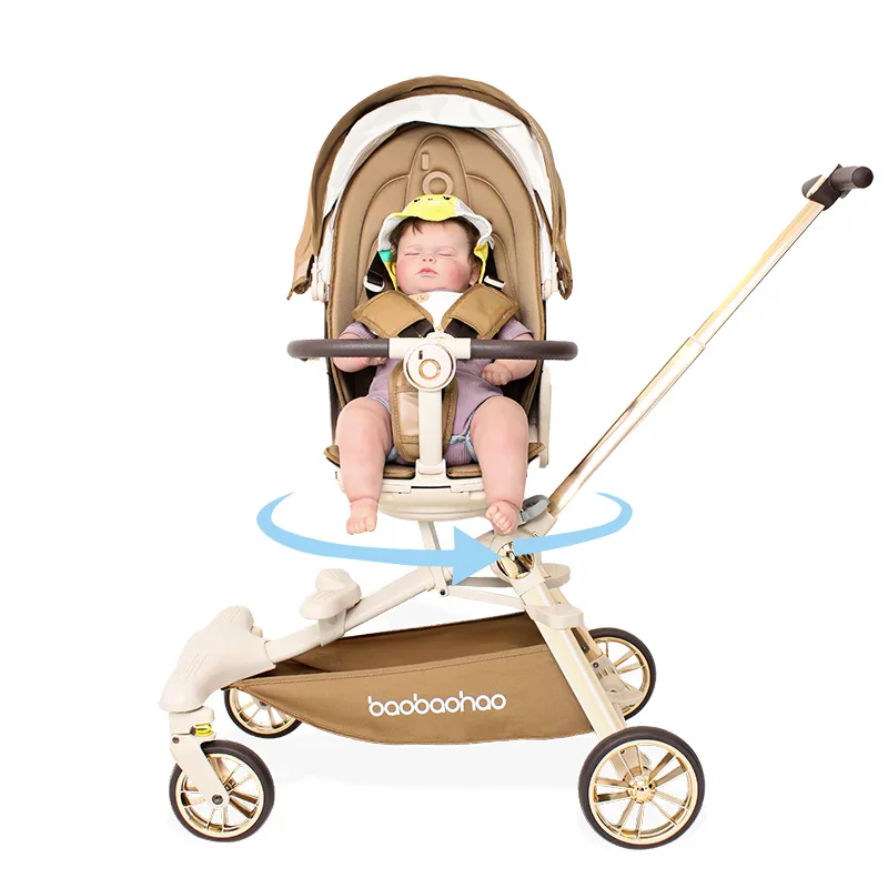 

Foldable Stroller Baby With Adjustable Putter Luxury Stroller Baby Stroller for Baby En1888 With Universal Wheel