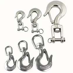 Silver 304 Stainless Steel American Type Trigger Clevis Swivel-Eye Lifting Snap Tone Hook with 150/ 350/650KG Loading Capacity