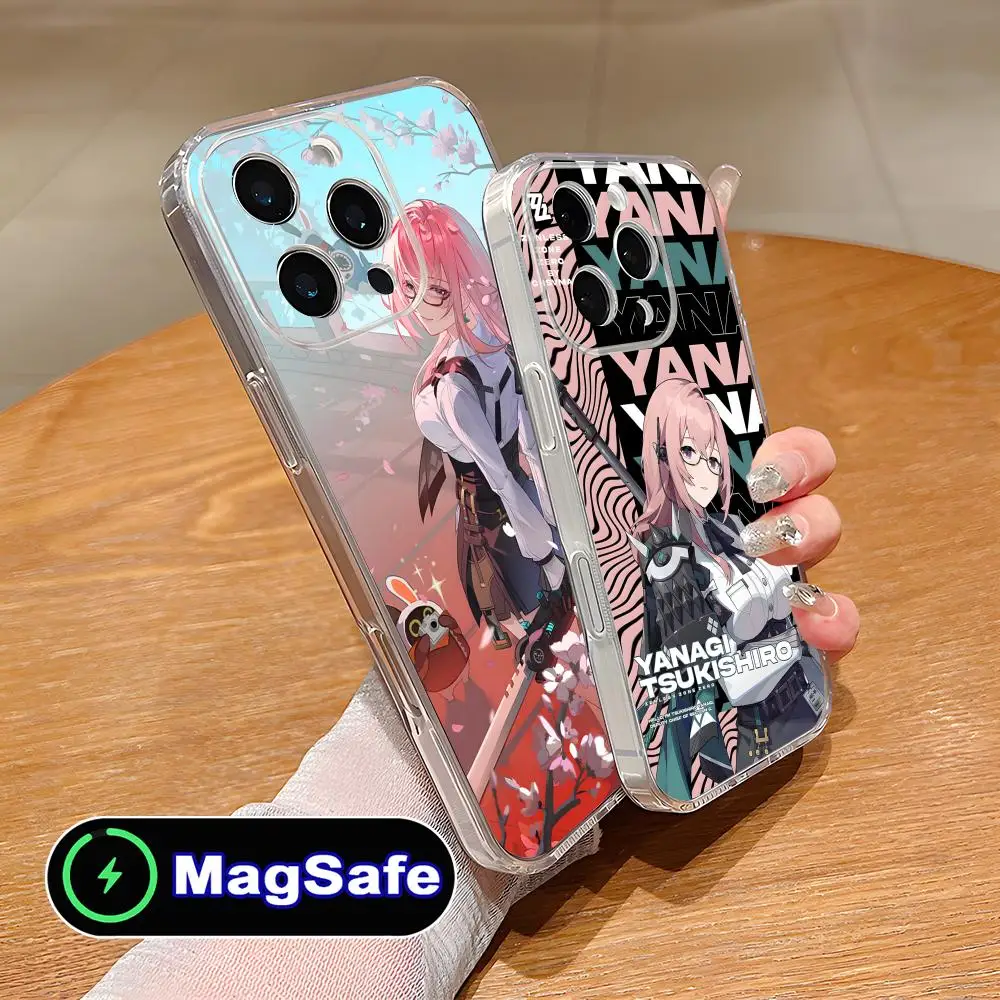 

Чехол для телефона Zenless Zone Zero Yanagi для iPhone 17 16 15 14 13 12 11 Air Pro Max Plus Mini Magsafe, прозрачный, цветной, красивый