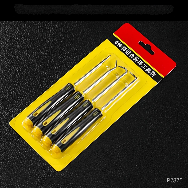 4/9-delige lange pick & haak set, pakkingtrekker, pick tools voor het verwijderen van auto-oliekeerringen, O-ringen, pakkingen, pick tools, autohaak