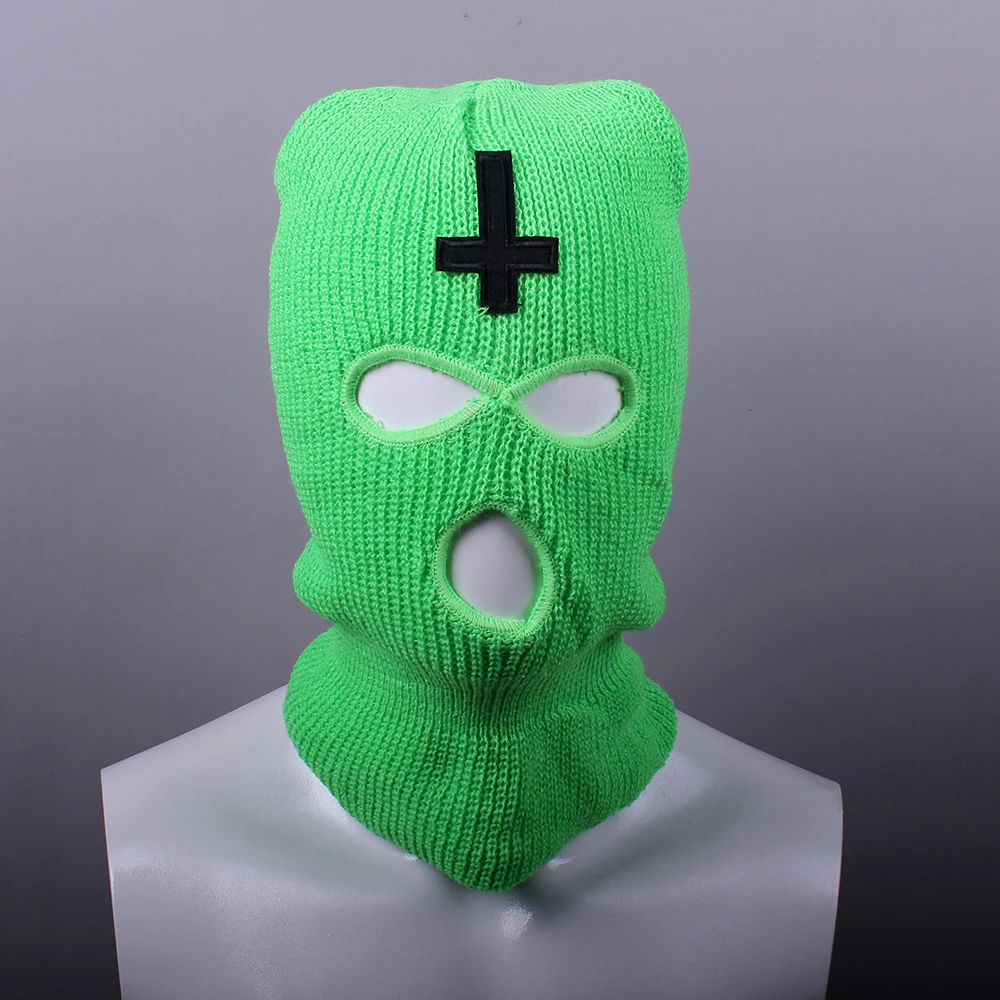 Knitted Hat Celebrity Rapper Cosplay Accessories Hat Bone Gorras Green Hedging Cap Winter Ski Hat For Men wome