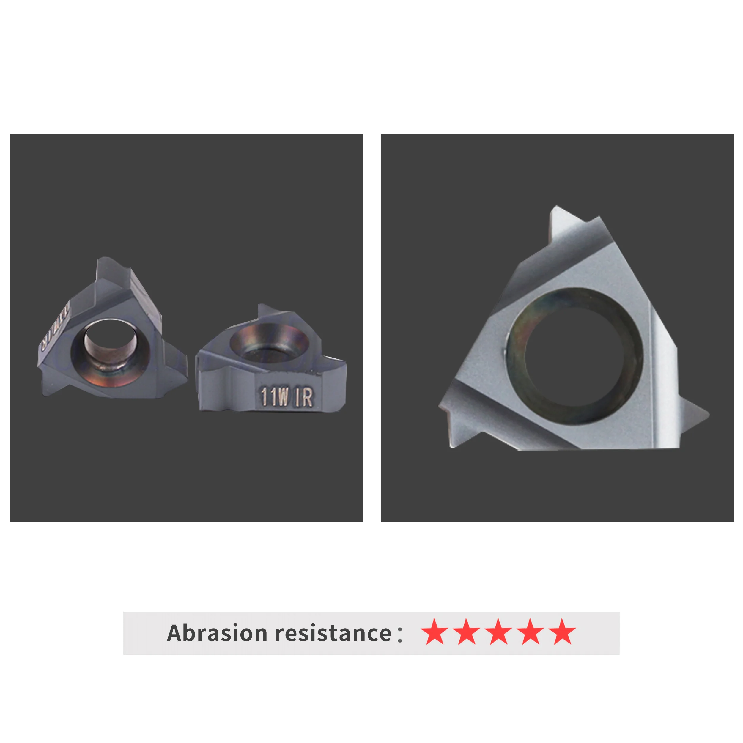 10pcs 11IR 11ER 11W 14W 19W LDA CNC lathe Small bore internal thread insert CVD Coated carbide Rough machining Threading Inserts