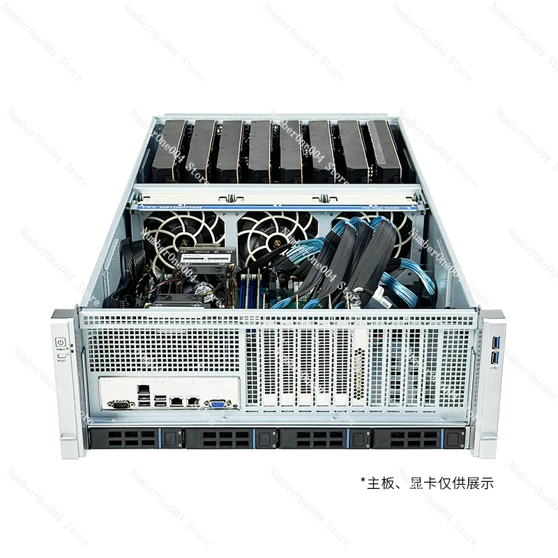 4U5U Rack Type 4  6 8 Card AI Computing Rendering Monitoring GPU Multi 4090 Graphics  ALEO Server Chassis