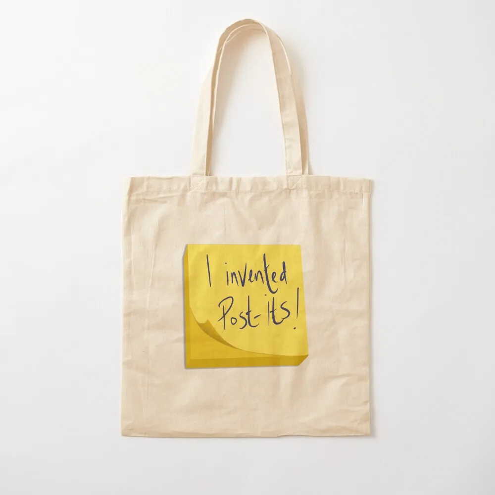 

I Invented Post-its! Tote Bag shopper bag woman Women's bag Custom shopper women canvas Canvas Tote