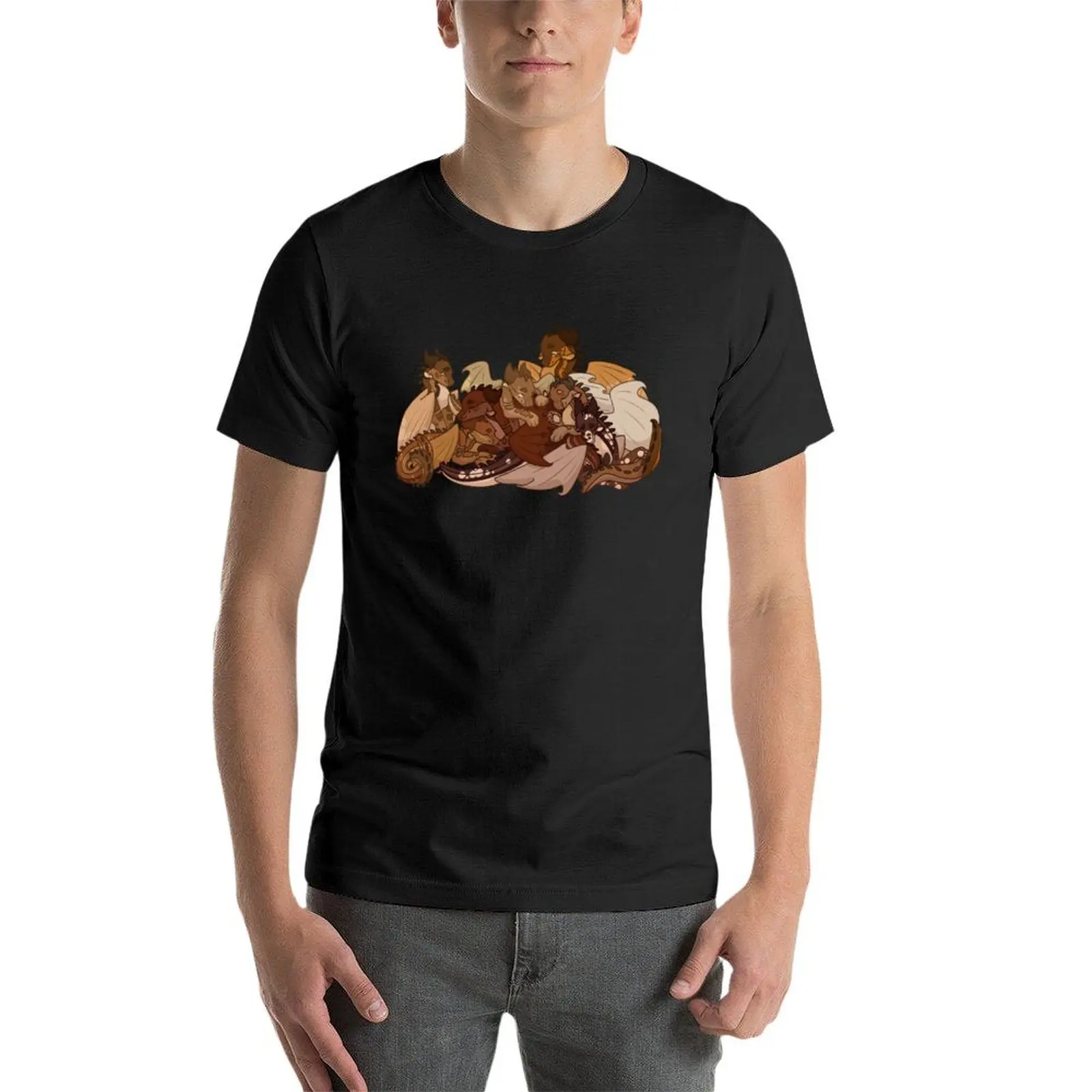 Camiseta gráfica dos homens peluches Mudwings, costumes projetam suas próprias roupas bonitos