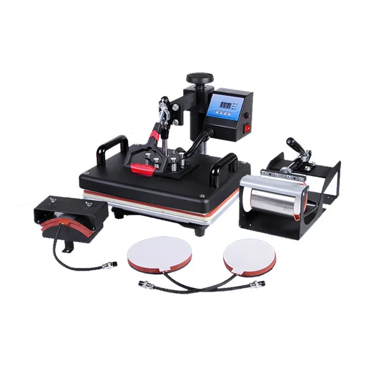 DMZY2 38*38 Thermal Transfer Flatbed Embossing Printing Automatic Lanyard Sublimation Mini Heat Press Machine For T Shirt