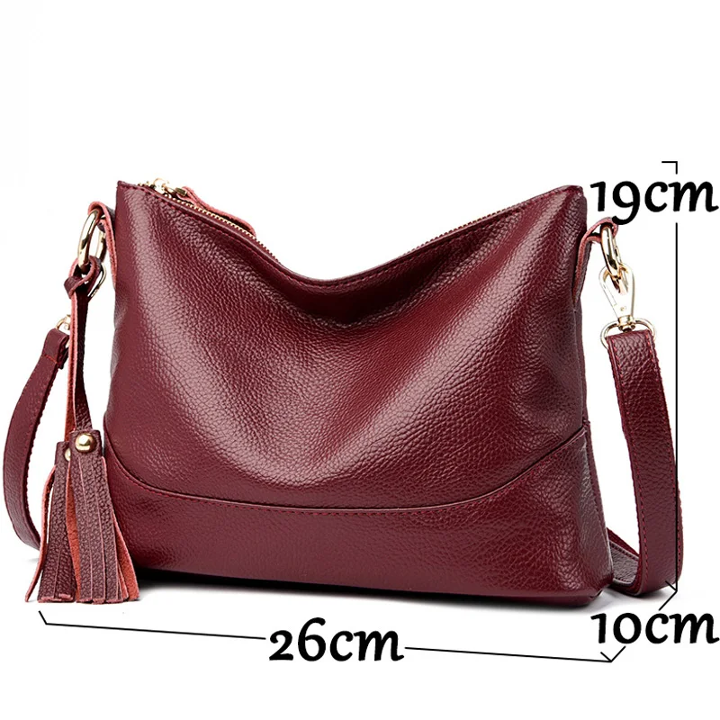 Tassels Leather Tote Bag The New High Quality Leather Women\'s Designer Handbag High Capacity Shoulder Messenger Bagtassels